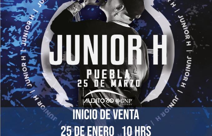 Junior H se presentará en el Auditorio GNP el próximo 25 de marzo en Puebla