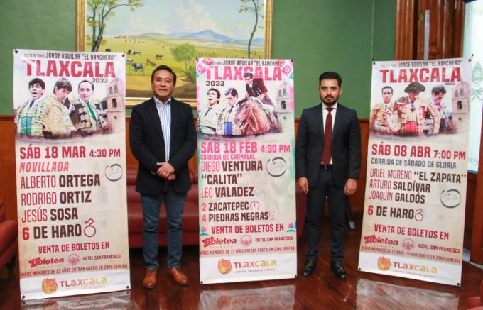 Develan carteles del serial taurino Tlaxcala Capital 2023