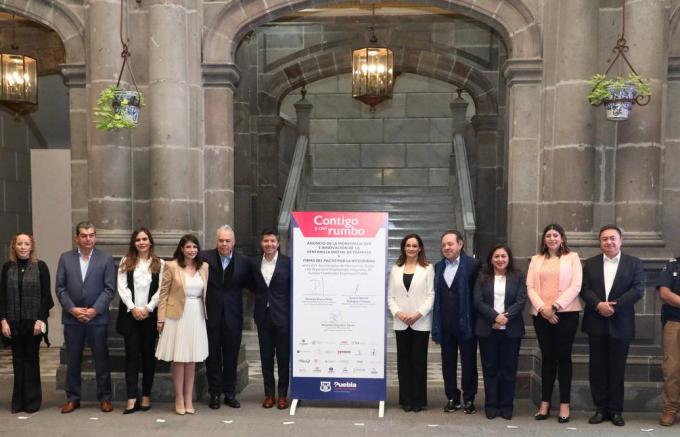 Juntos Ayuntamiento de Puebla y CCE con acciones para combatir la corrupción.