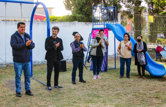 Comités de participación ciudadana del municipio de Puebla reciben equipamiento urbano