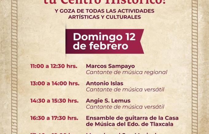 Cultura, arte y tradiciones de Tlaxcala Capital se promueven cada fin de semana