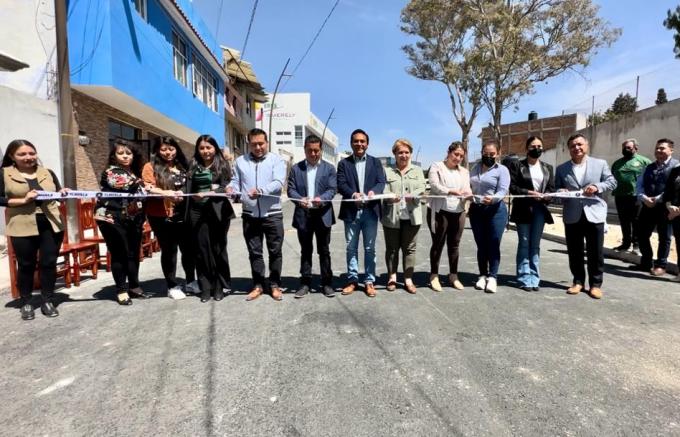 Entrega el alcalde de Tlaxcala Capital, la primera etapa de mejoramiento de la calle 3-Bis