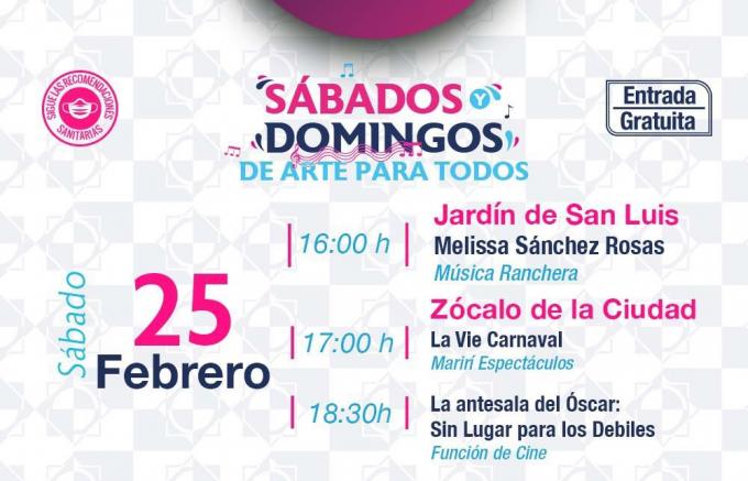 Presenta el IMACP cartelera cultural de fin de semana en el Centro Histórico de la capital 