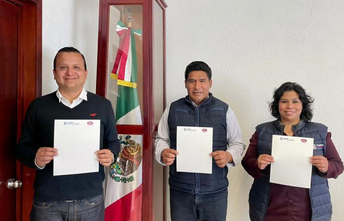 En braille, Ayuntamiento lleva convocatoria de consejos de participación ciudadana a juntas auxiliares.
