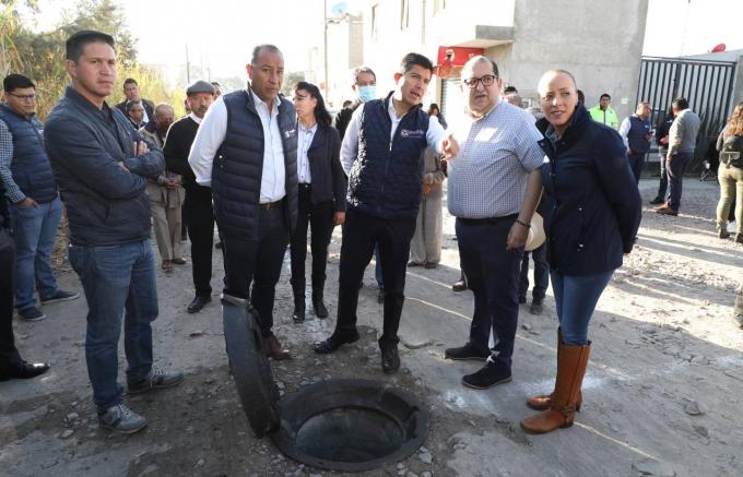 Ayuntamiento de Puebla amplía red de drenaje en San Isidro Castillotla