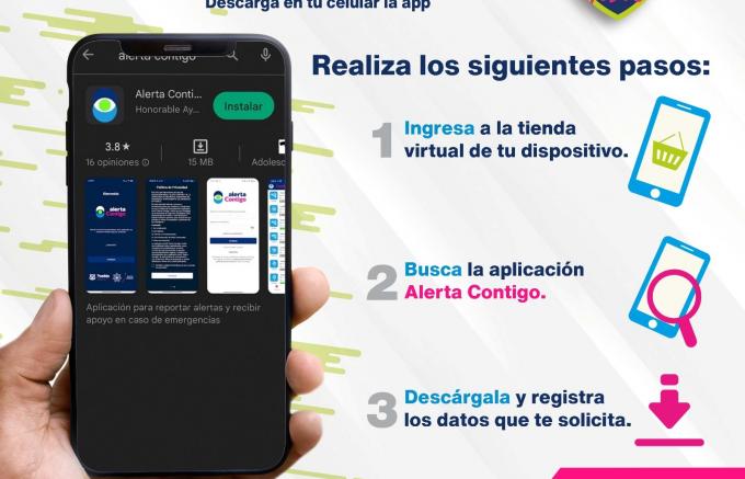 Suman más de 23 mil descargas de "Alerta Contigo"