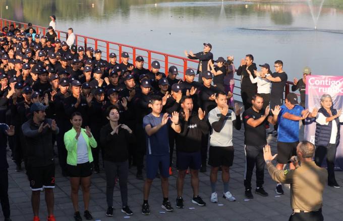 Ayuntamiento de Puebla celebra 8a carrera con cadetes y jóvenes