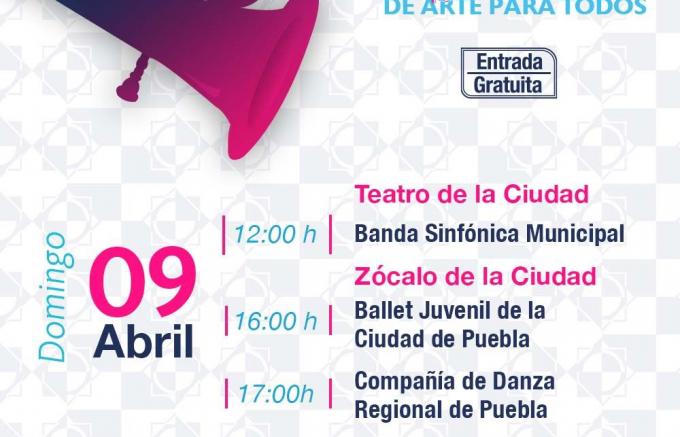 Presenta el IMACP cartelera cultural de fin de semana en el Centro Histórico de la capital 