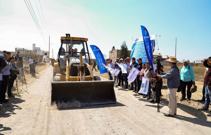 Arranca el Ayuntamiento de San Andrés Cholula con adoquinamiento en calles de la Cabecera Municipal