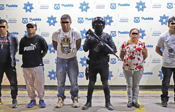 Detuvo la SSC de Puebla a principales operadores de la banda delictiva "Los Kalusha"