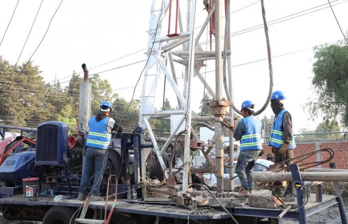 Avanza obra para llevar agua potable en San Jerónimo Caleras