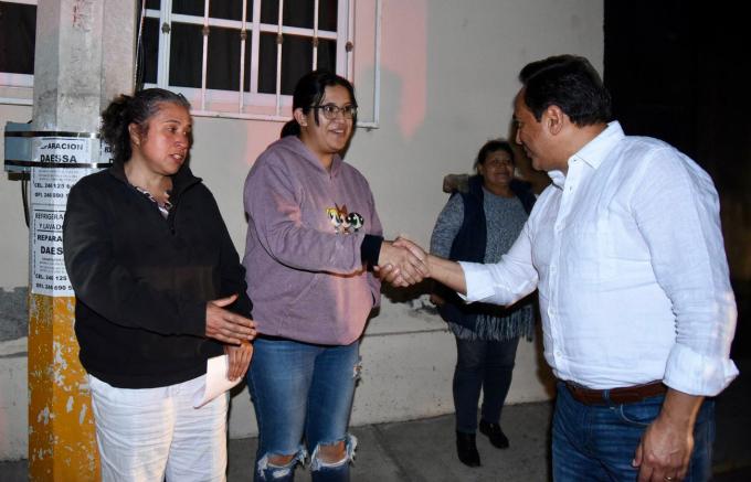 Garantiza Jorge Corichi funcionamiento de las nuevas luminarias de Tlaxcala Capital.