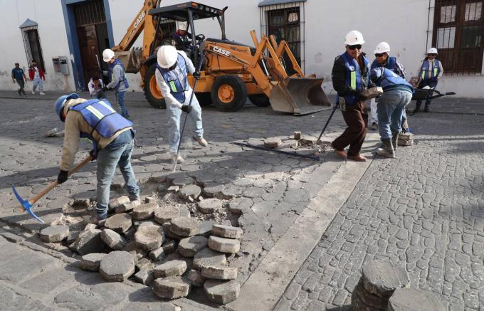 Ayuntamiento y Agua de Puebla arrancan obras de rehabilitación integral en calles del Centro Histórico