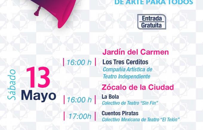 Presenta el IMACP cartelera cultural de fin de semana en el Centro Histórico de la capital 