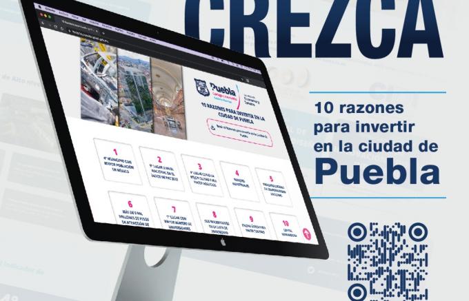 Secretaría de Economía y Turismo lanza plataforma para atracción de inversiones a la ciudad de Puebla.