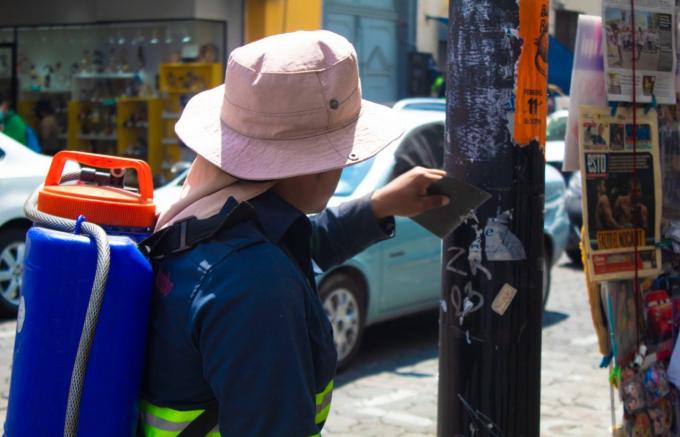 Por un Centro Histórico ‘de 10’, OOSL dio mantenimiento a mobiliario urbano
