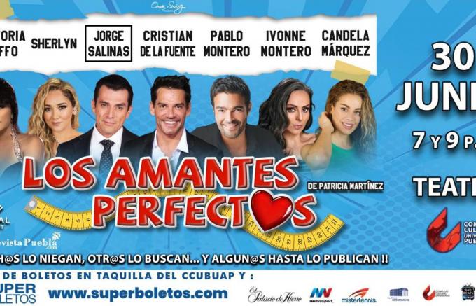 La obra de teatro, Los Amantes Perfectos se presentará en Puebla el 30 de Junio.