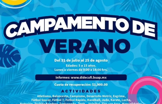 La BUAP anuncia su “Campamento de Verano 2023”