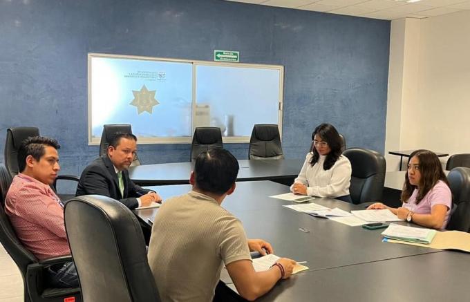 La regidora de San Andrés Cholula, Berenice Porquillo y el Consejo de la Judicatura Federal entablan reunión de trabajo