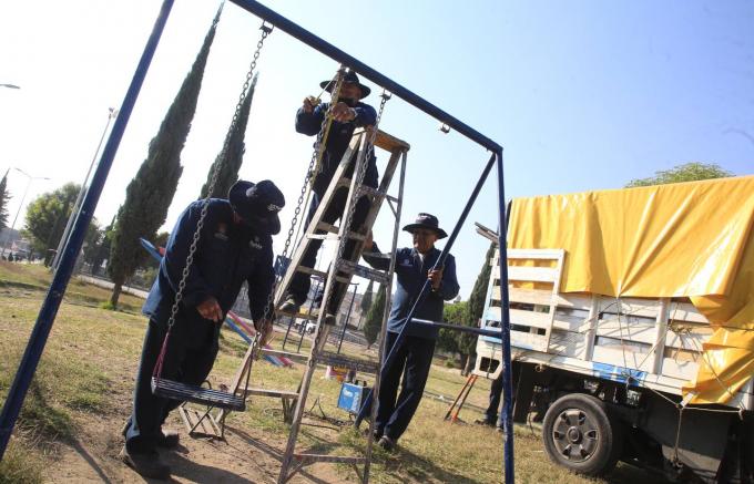 Suman más de 2 mil intervenciones de mantenimiento en parques públicos de Puebla capital
