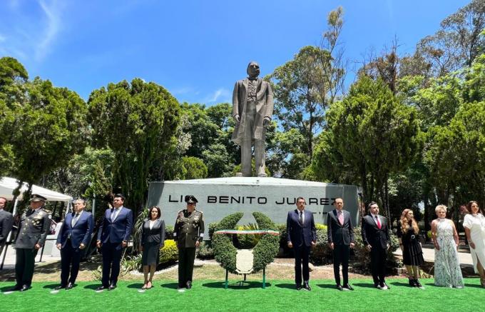 Con politicas públicas, Sergio Salomón honra el legado de Benito Juárez.