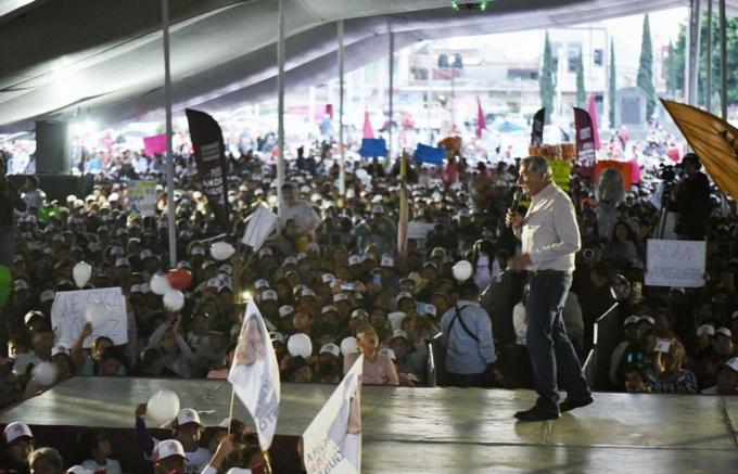 En Puebla, Adán Augusto López convoca a la Unidad y Fortaleza del movimiento.
