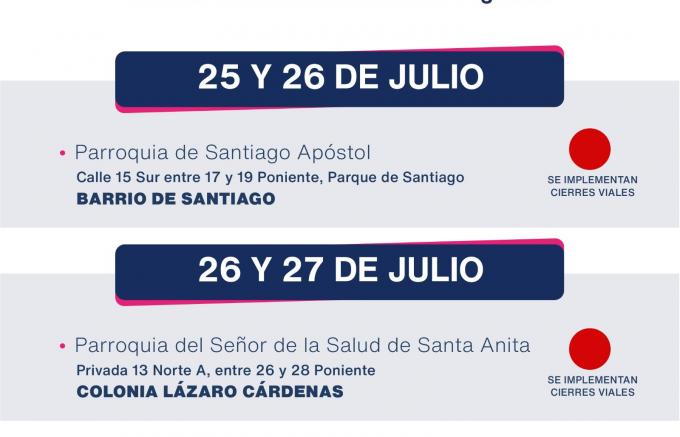 Habrá cierres viales por festividades de Santiago Apóstol y Santa Anita