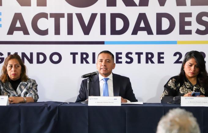 Presenta Edmundo Tlatehui acciones emprendidas durante el segundo trimestre de 2023