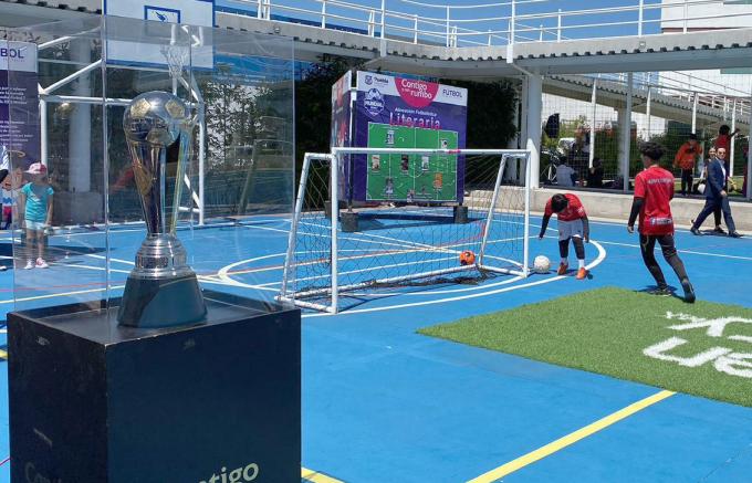 Trofeo del mundial de Fútbol 7 recorre municipios y juntas auxiliares