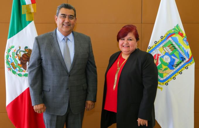 El gobernador, Sergio Salomón designa a Araceli Soria Córdoba como secretaria de Salud