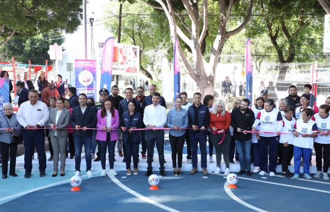 Puebla capital sigue sumando parques rehabilitados, ahora en San Baltazar Campeche