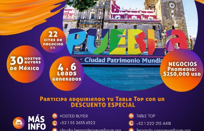 Puebla Capital será sede del encuentro World Meetings Forum Summit 2023