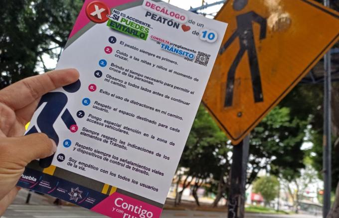 Gobierno municipal de Puebla conmemora el Día Internacional del Peatón