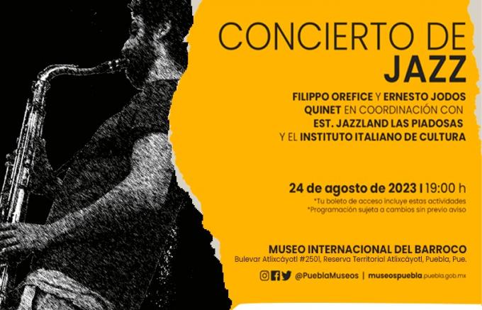 Presentan el concierto de jazz en el Museo Internacional Barroco