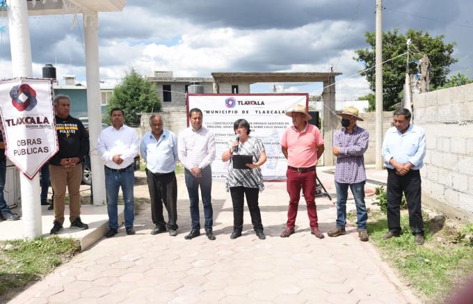 Tlaxcala Capital entrega obras de drenaje y red de agua en San Esteban Tizatlán