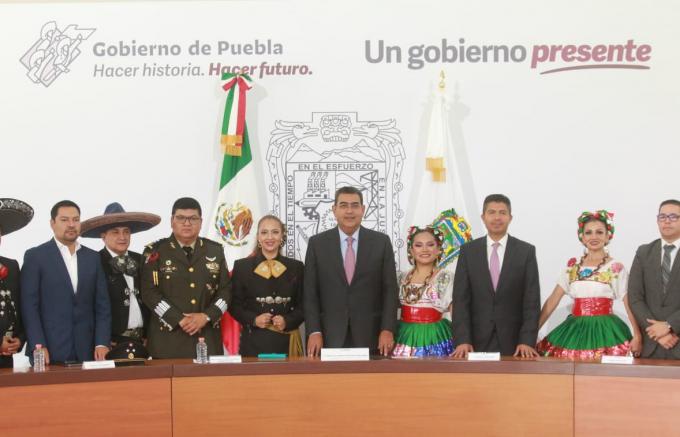 Refrendarán Fiestas Patrias en Puebla unidad y orgullo de ser mexicanas y mexicanos: Sergio Salomón
