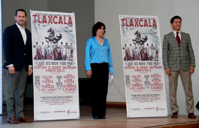 Presentan los Carteles Taurinos de la Feria Tlaxcala 2023.