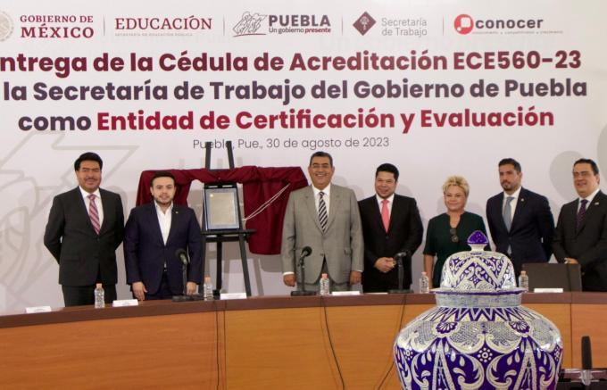 Genera Gobierno Estatal condiciones para que Puebla cuente con la mano de obra mejor calificada