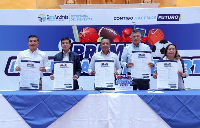 Presenta Ayuntamiento de San Andrés Cholula convocatoria al Premio Municipal del Deporte