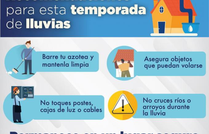 Emite Protección Civil de San Andrés Cholula recomendaciones por temporada de lluvias