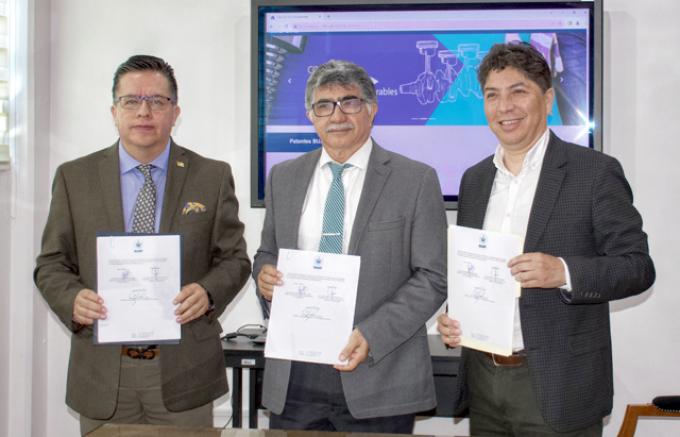 Signan convenio de colaboración la BUAP y el Consejo Nacional de Energía y Petroquímica.