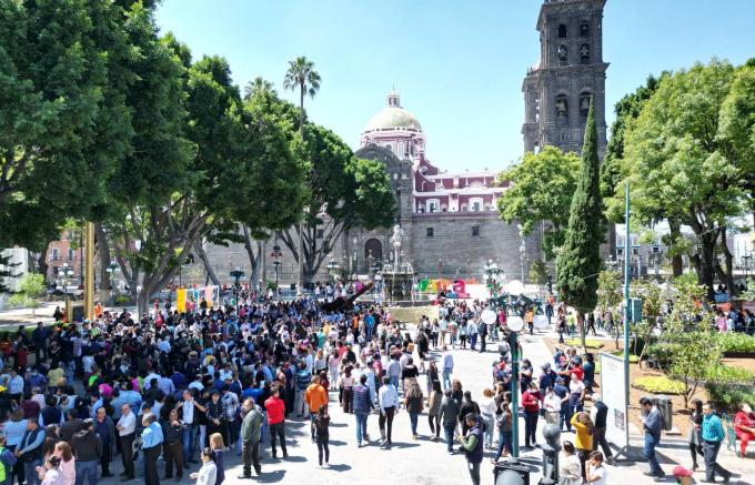 Ayuntamiento de Puebla participa en Simulacro Estatal 2023