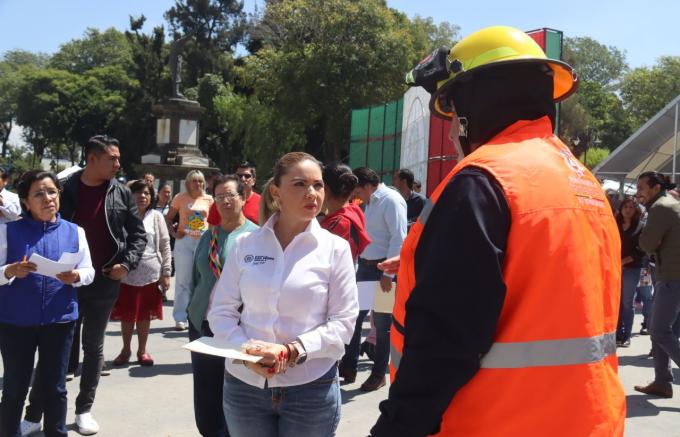 Gobierno de Cholula participa en Segundo Simulacro Nacional de Sismo junto a la ciudadanía