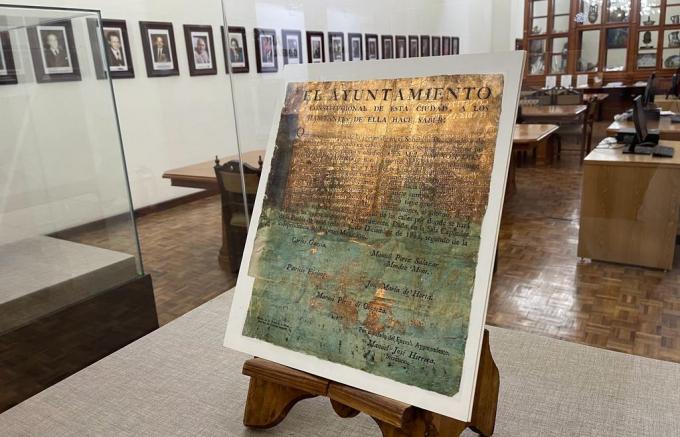 Lista la exposición de documentos históricos “de la Independencia al Primer Imperio de México”