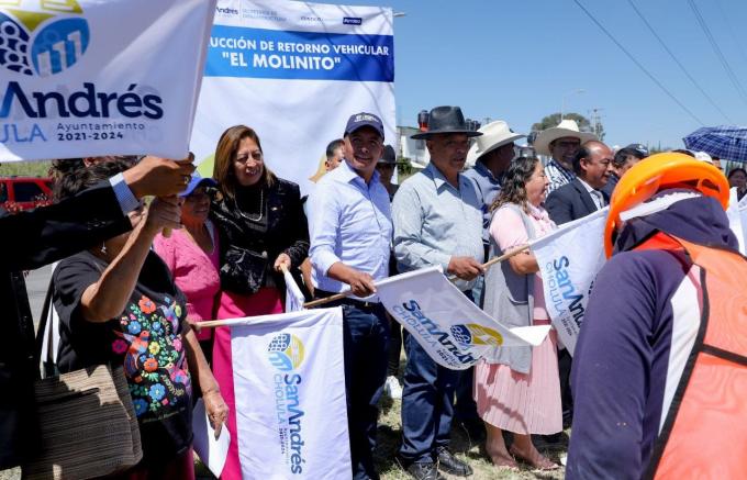 Inicia Edmundo Tlatehui obras en la delegación Atlixcáyotl y en la colonia Emiliano Zapata