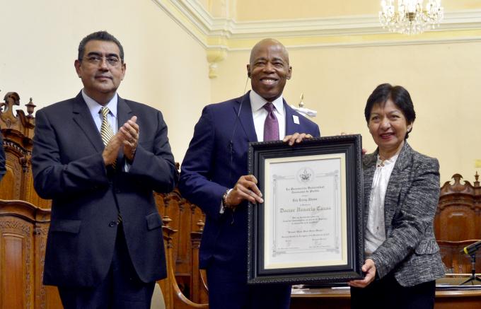 Otorga la BUAP, Doctorado Honoris Causa a Eric Leroy Adams, alcalde de Nueva York