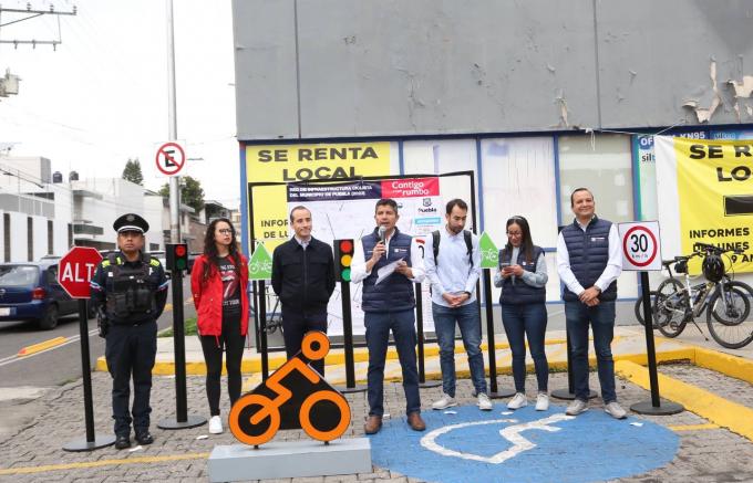 Ayuntamiento de Puebla entregó 15 kilómetros nuevos de infraestructura ciclista