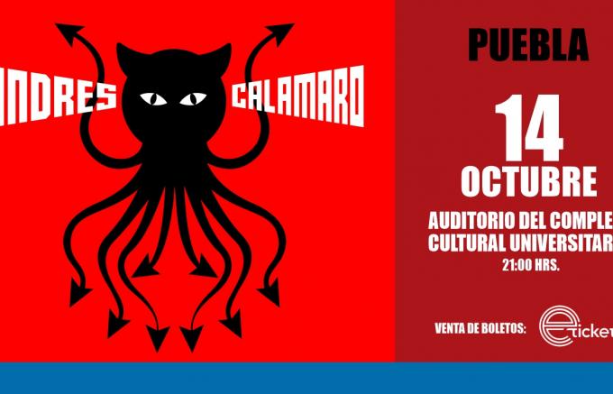 ¡Andrés Calamaro anuncia fecha para Puebla!