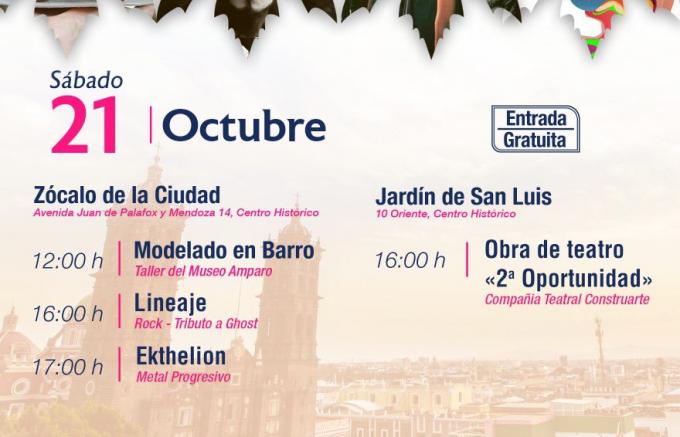 Arte y cultura en Puebla capital para toda la familia, este fin de semana
