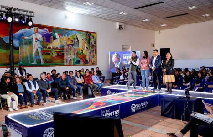 Realiza Ayuntamiento de San Andrés Cholula segunda edición del foro "Mentes con Rumbo"